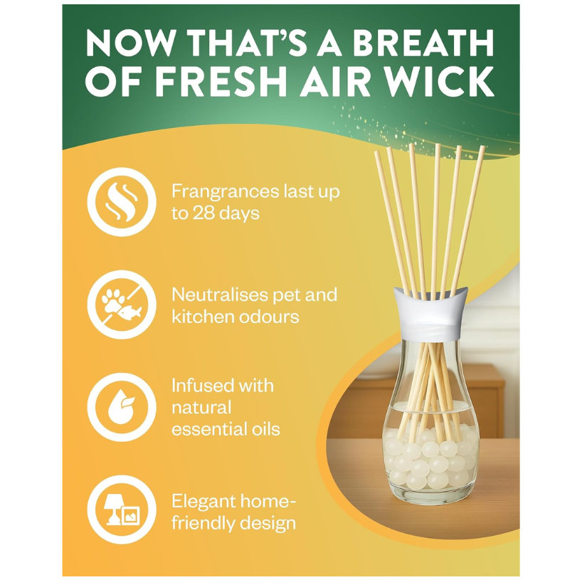 Airwick Stacey Solomon Morning Meadow Reed Diffuser 5 x 25ml 
